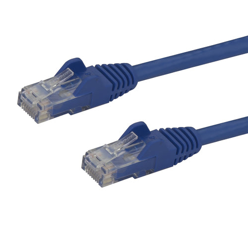 StarTech.com 10ft CAT6 Ethernet Cable - Blue CAT 6 Gigabit Ethernet Wire -250MHz 100W PoE RJ45 UTP Network/Patch Cord Snagless w/Strain Relief Individually Tested